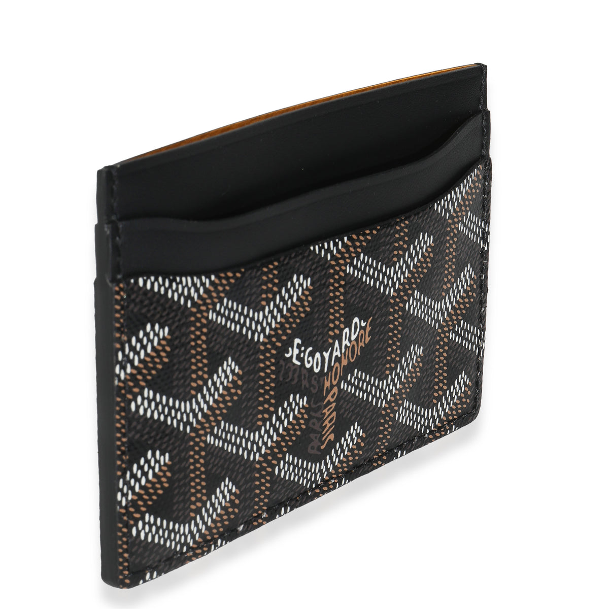 Black Goyardine Canvas Saint Sulpice Card Holder