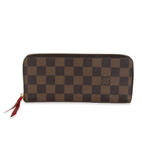 Cerise Damier Ebene Canvas Clemence Wallet