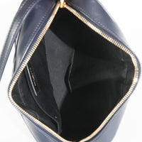Navy Calfskin Matelasse Monogram Lou Camera Bag