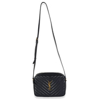 Navy Calfskin Matelasse Monogram Lou Camera Bag