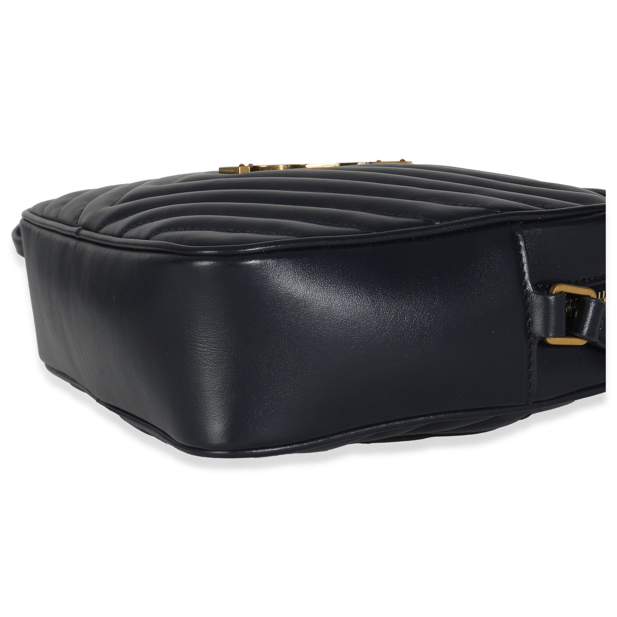 Navy Calfskin Matelasse Monogram Lou Camera Bag