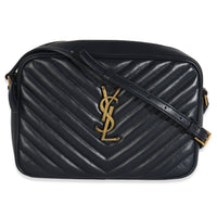 Navy Calfskin Matelasse Monogram Lou Camera Bag