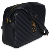 Navy Calfskin Matelasse Monogram Lou Camera Bag