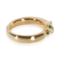 Cartier Yellow Gold Onyx and Tsavorite Small Model Panthere de  Ring 2