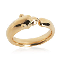 Cartier Yellow Gold Onyx and Tsavorite Small Model Panthere de  Ring 5