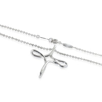 Sterling Silver  Elsa Peretti Infinity Cross Pendant