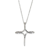 Sterling Silver  Elsa Peretti Infinity Cross Pendant