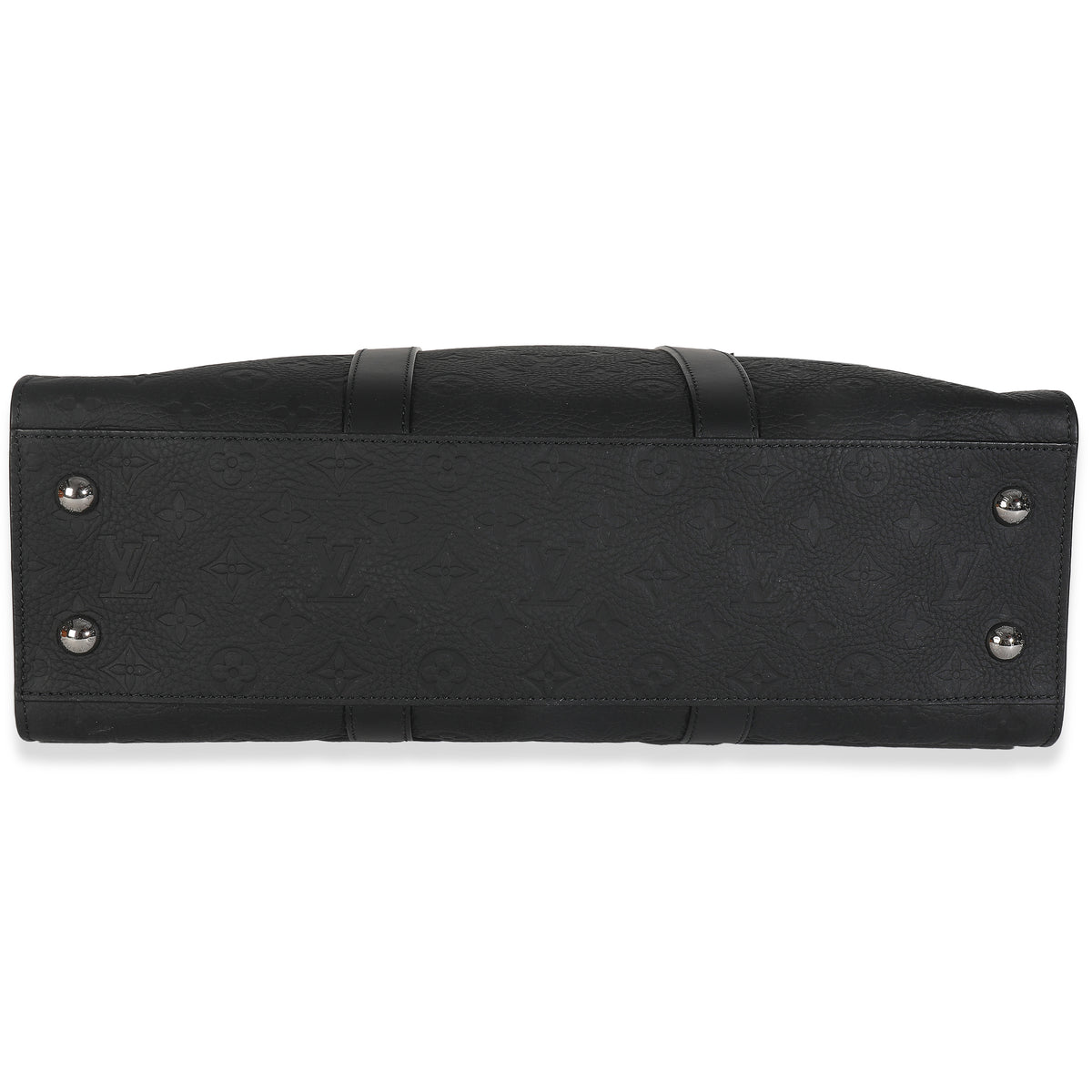 Louis Vuitton Black Monogram Embossed Taurillon Sac Plat 24H Handbag clasp