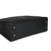 Black Monogram Embossed Taurillon Sac Plat 24H