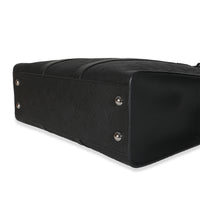 Black Monogram Embossed Taurillon Sac Plat 24H