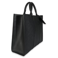 Black Monogram Embossed Taurillon Sac Plat 24H
