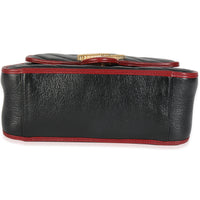 Black Vintage Effect Calfskin Matelasse Diagonal Mini Torchon GG Marmont