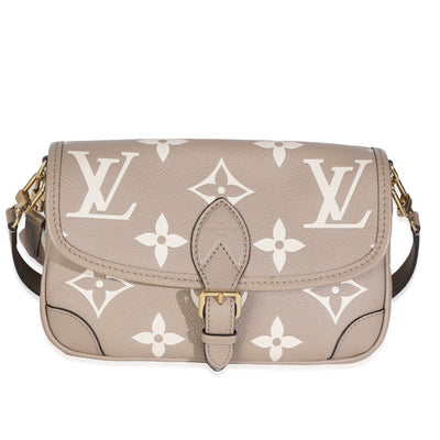 Tourterelle Creme Giant Monogram Empreinte Diane