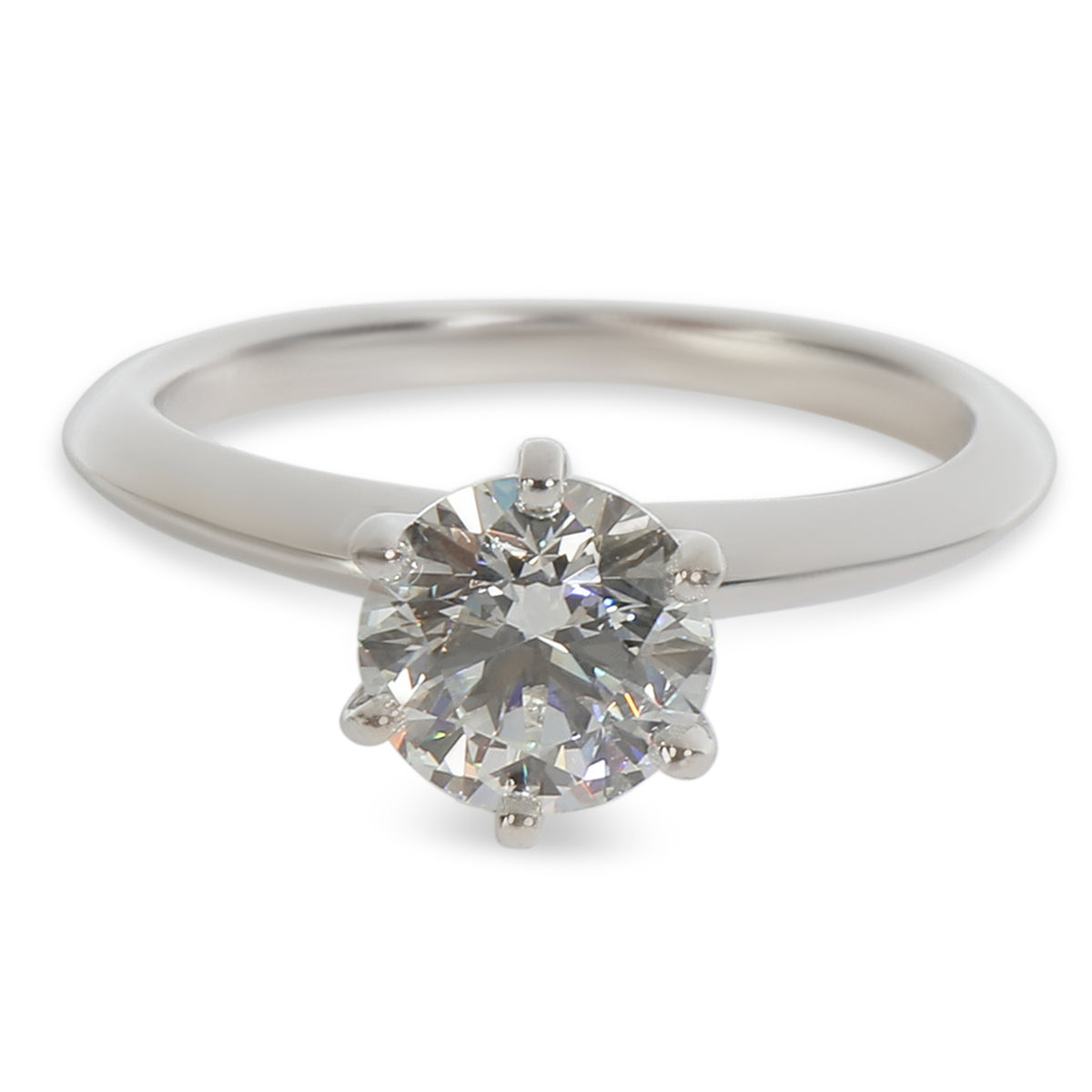 0.96 ct Round Brilliant Diamond Engagement Ring
