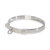 White Gold Diamond Collier de Chien Bracelet