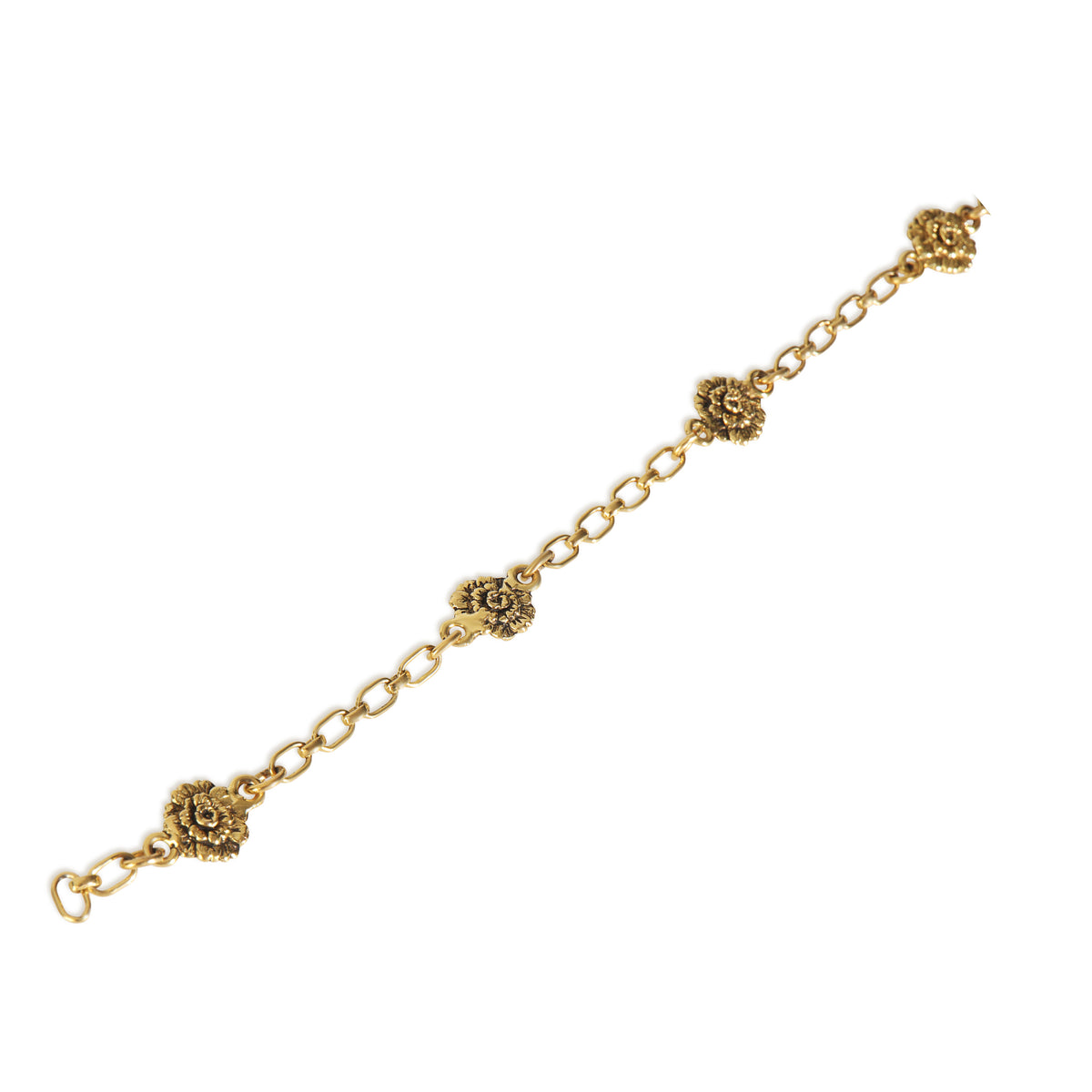 Gold-Plated  Vintage 1983 Camelia Bracelet