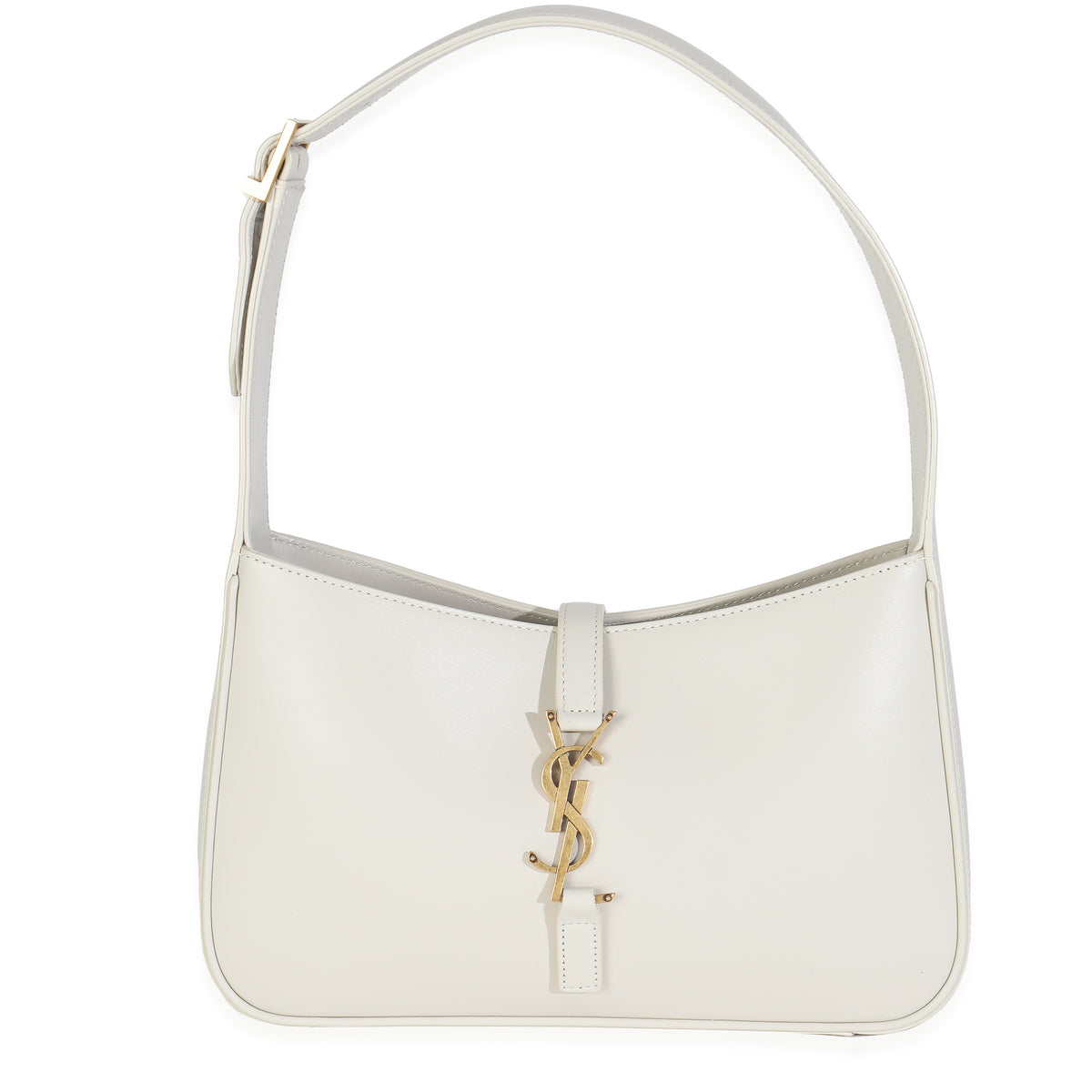 Blanc Vintage Smooth Calfskin Medium Le 5 A 7 Hobo