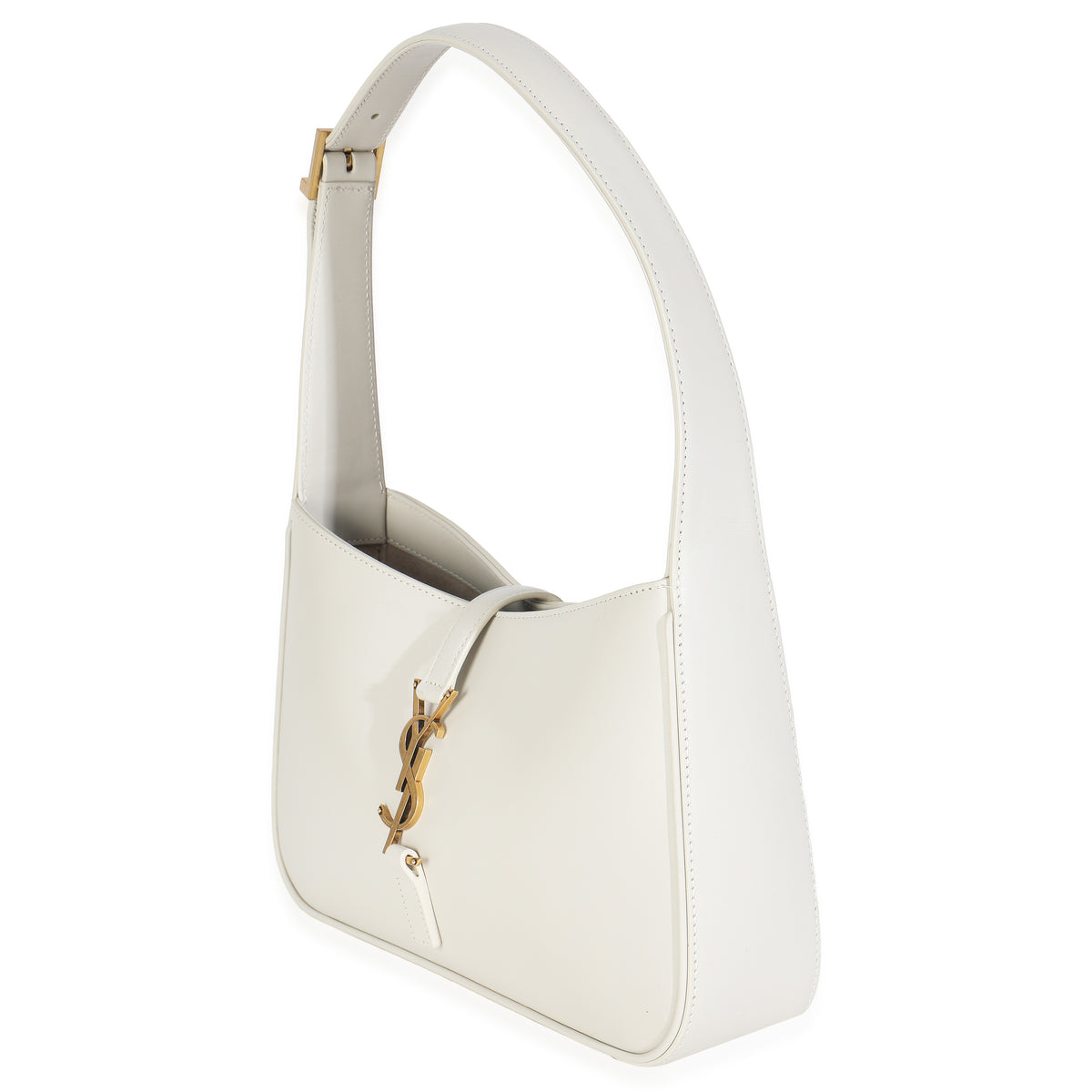 Blanc Vintage Smooth Calfskin Medium Le 5 A 7 Hobo