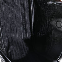 Black Soft Grain Leather Mini Shopping Tote Bag