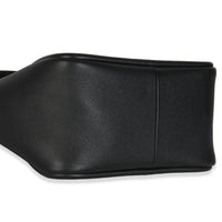 Black Soft Grain Leather Mini Shopping Tote Bag