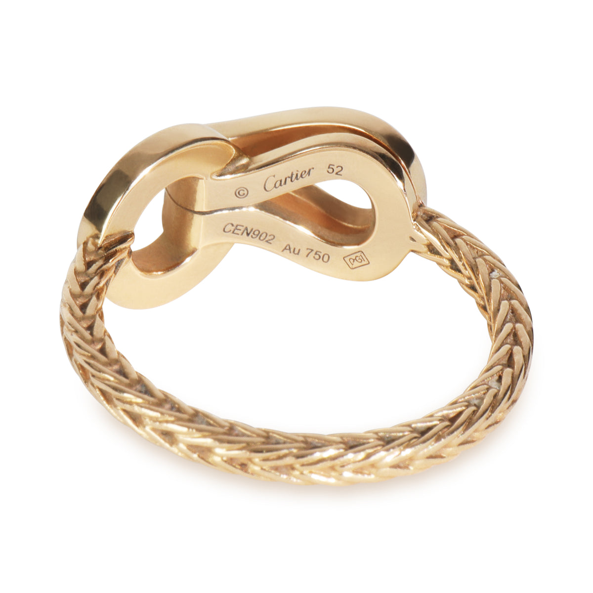 Rose Gold Diamond Agrafe Ring