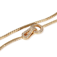 Rose Gold Diamond Agrafe Necklace