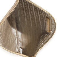 Yellow Signature Saffiano Tulip Clutch