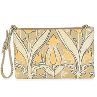 Yellow Signature Saffiano Tulip Clutch