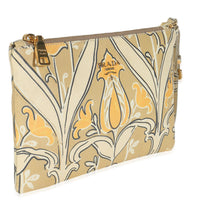 Yellow Signature Saffiano Tulip Clutch