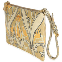 Yellow Signature Saffiano Tulip Clutch