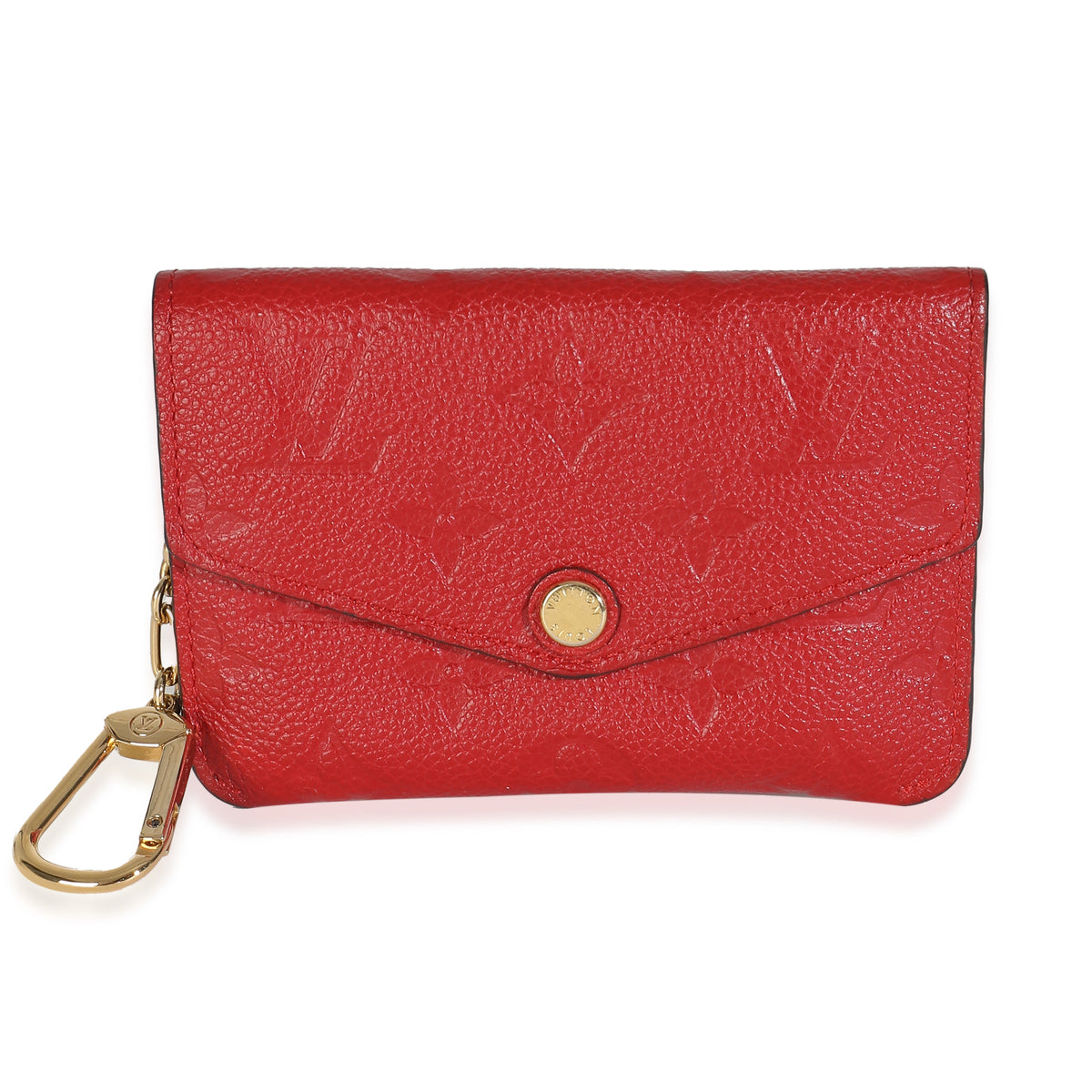 Cerise Monogram Empreinte Key Pouch