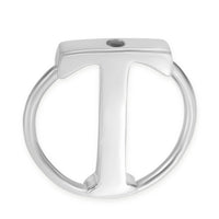Tiffany & Co. Sterling Silver T Circle Key Ring fv