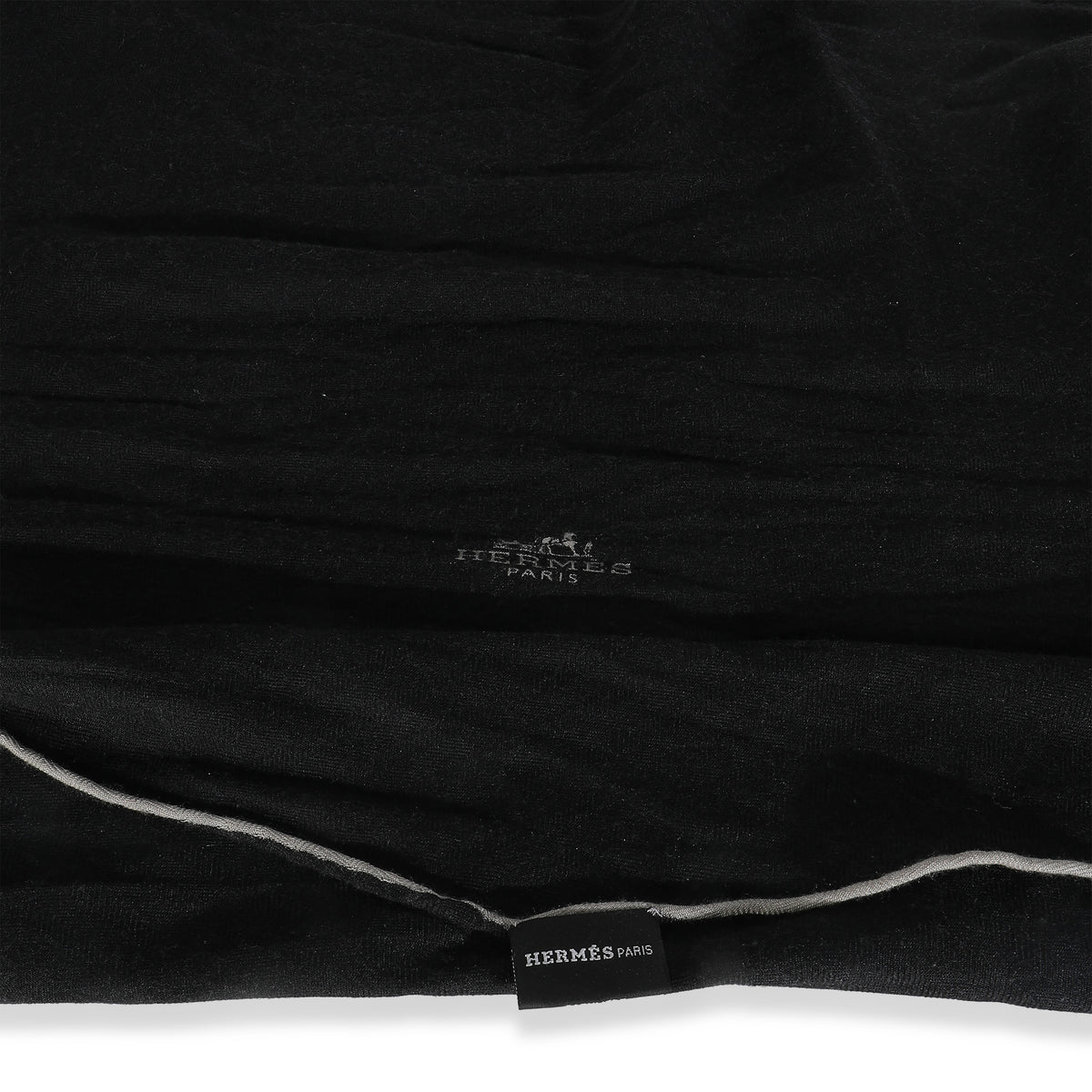 Noir Brume Cashmere Silk Uni Losange