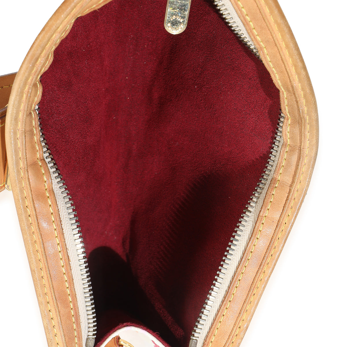 White Monogram Multicolor Canvas Shirley