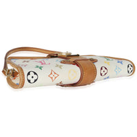 White Monogram Multicolor Canvas Shirley