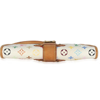 White Monogram Multicolor Canvas Shirley