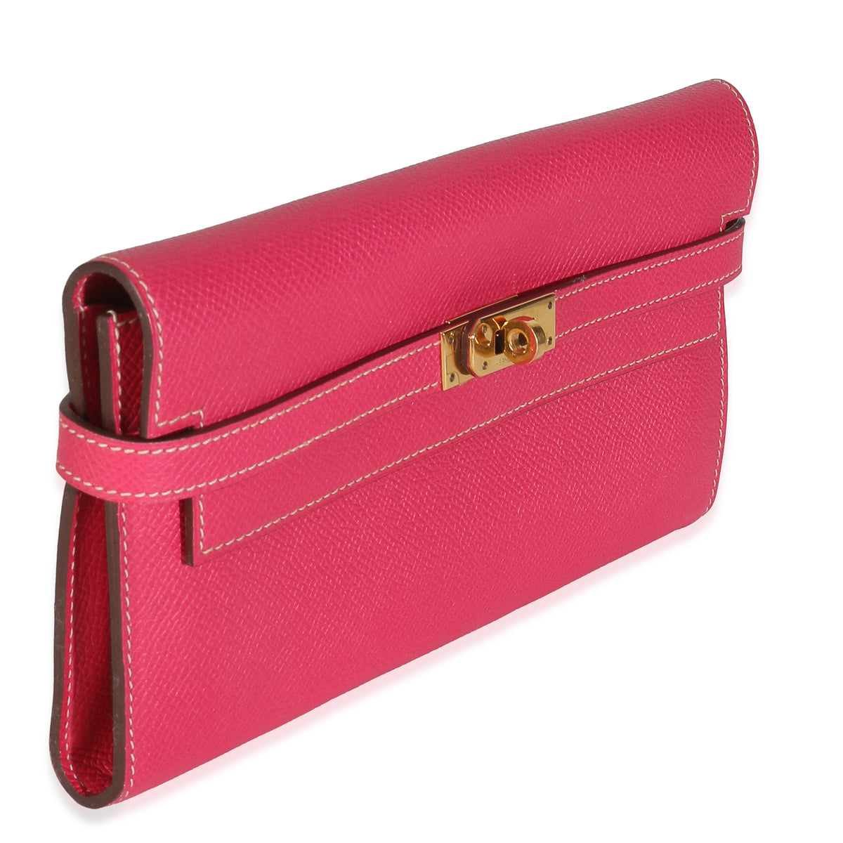 Rose Tyrien Epsom Kelly Long Wallet GHW
