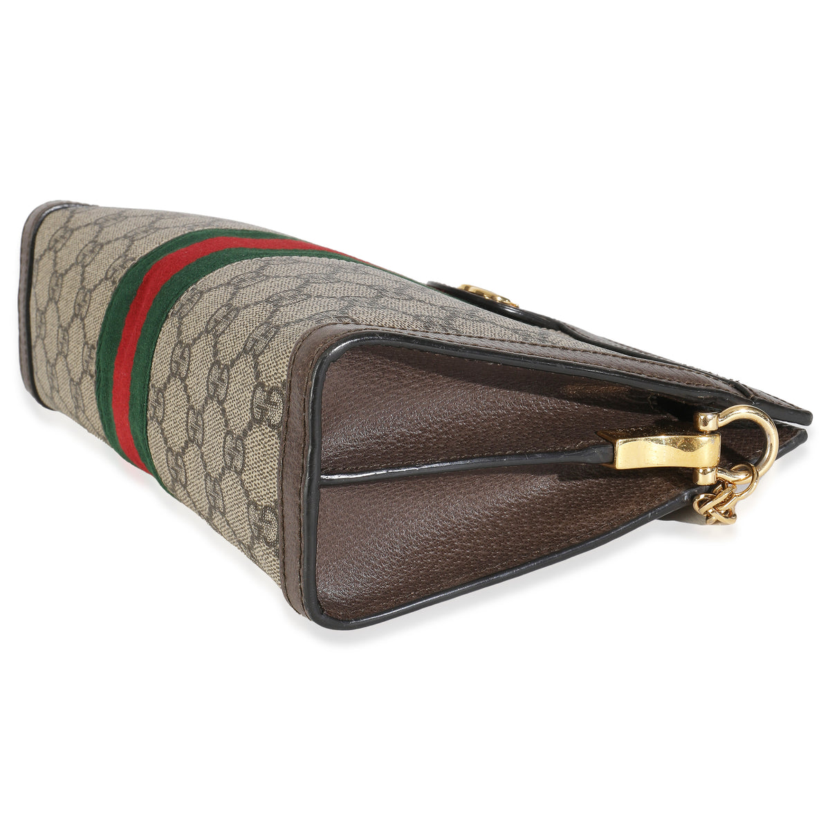 Beige GG Supreme Canvas Small Ophidia Web Chain Bag