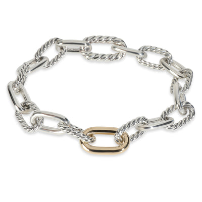 Yellow Gold & Sterling Silver  Madison Link Bracelet