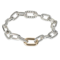Yellow Gold & Sterling Silver  Madison Link Bracelet