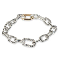Yellow Gold & Sterling Silver  Madison Link Bracelet