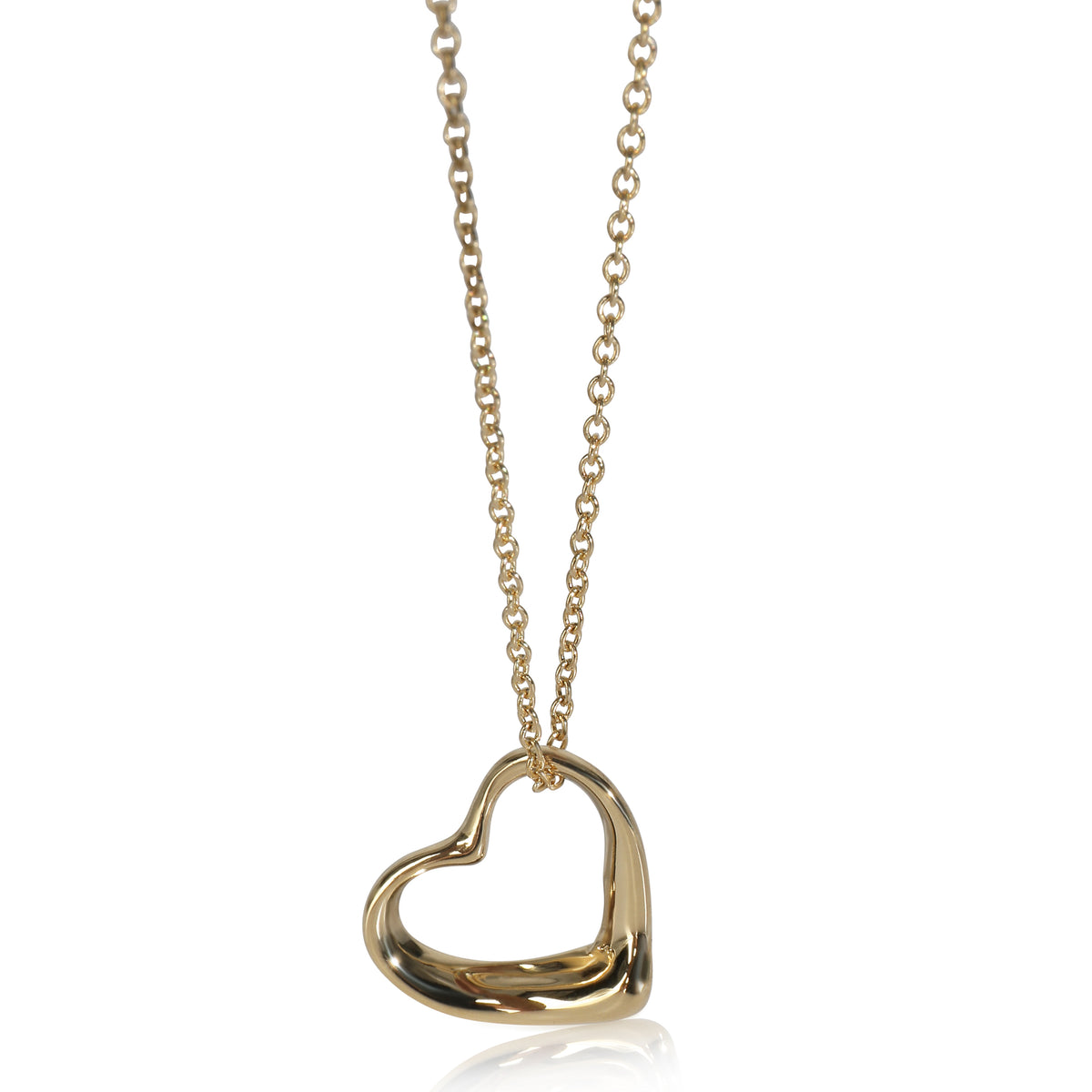 Yellow Gold  Vintage Open Heart Pendant