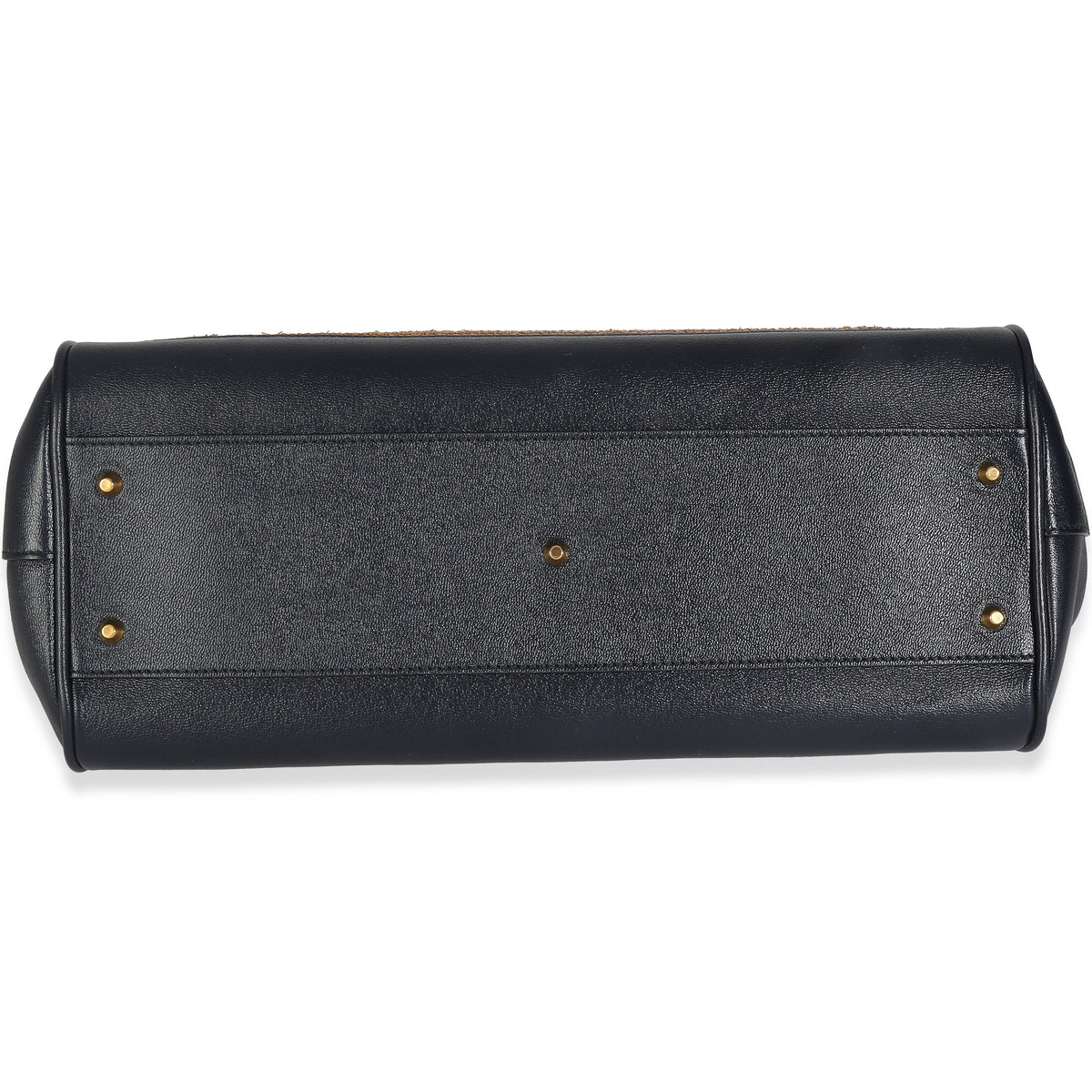 Dark Natural Blue Straw Lux New Sakai Calfskin Lux Medium Dahlia Bamboo Ba