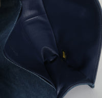 Blue Multicolor Denim Quilted Tweed Old Medium Boy Bag