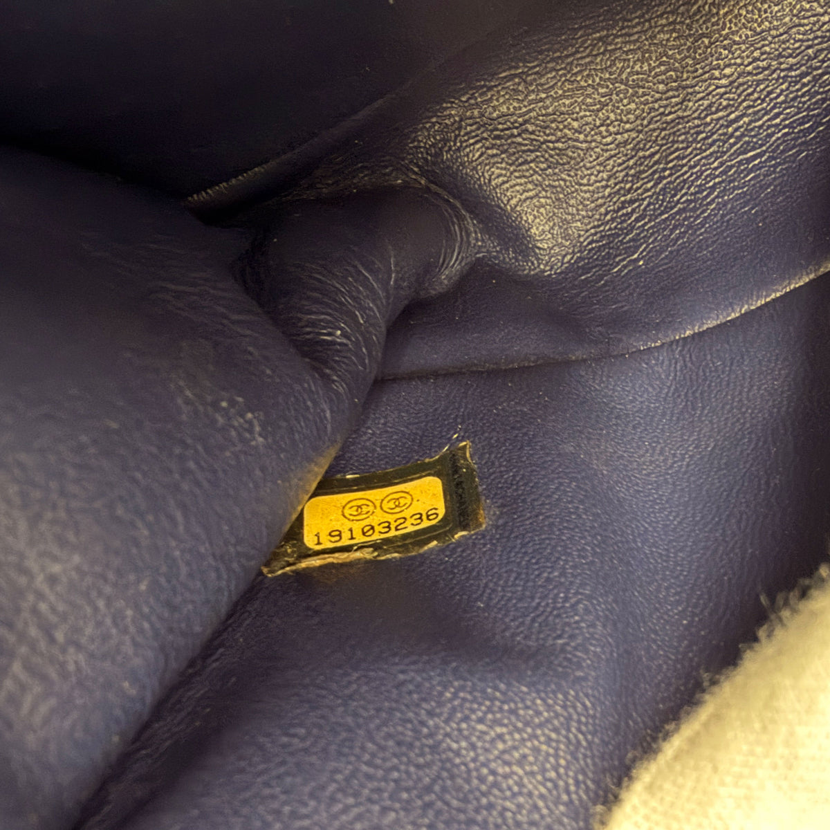 Blue Multicolor Denim Quilted Tweed Old Medium Boy Bag