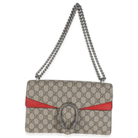 Red Beige GG Supreme Monogram Medium Dionysus Shoulder Bag