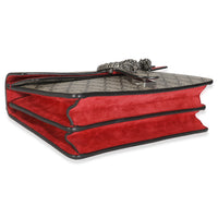 Red Beige GG Supreme Monogram Medium Dionysus Shoulder Bag