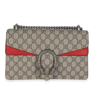Red Beige GG Supreme Monogram Medium Dionysus Shoulder Bag
