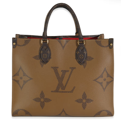 Giant Monogram Reverse Canvas Onthego MM