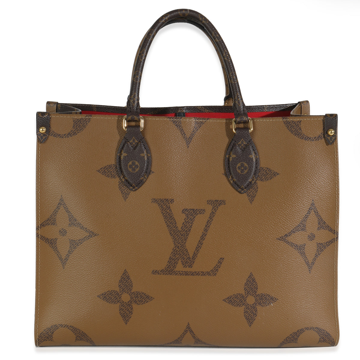 Giant Monogram Reverse Canvas Onthego MM